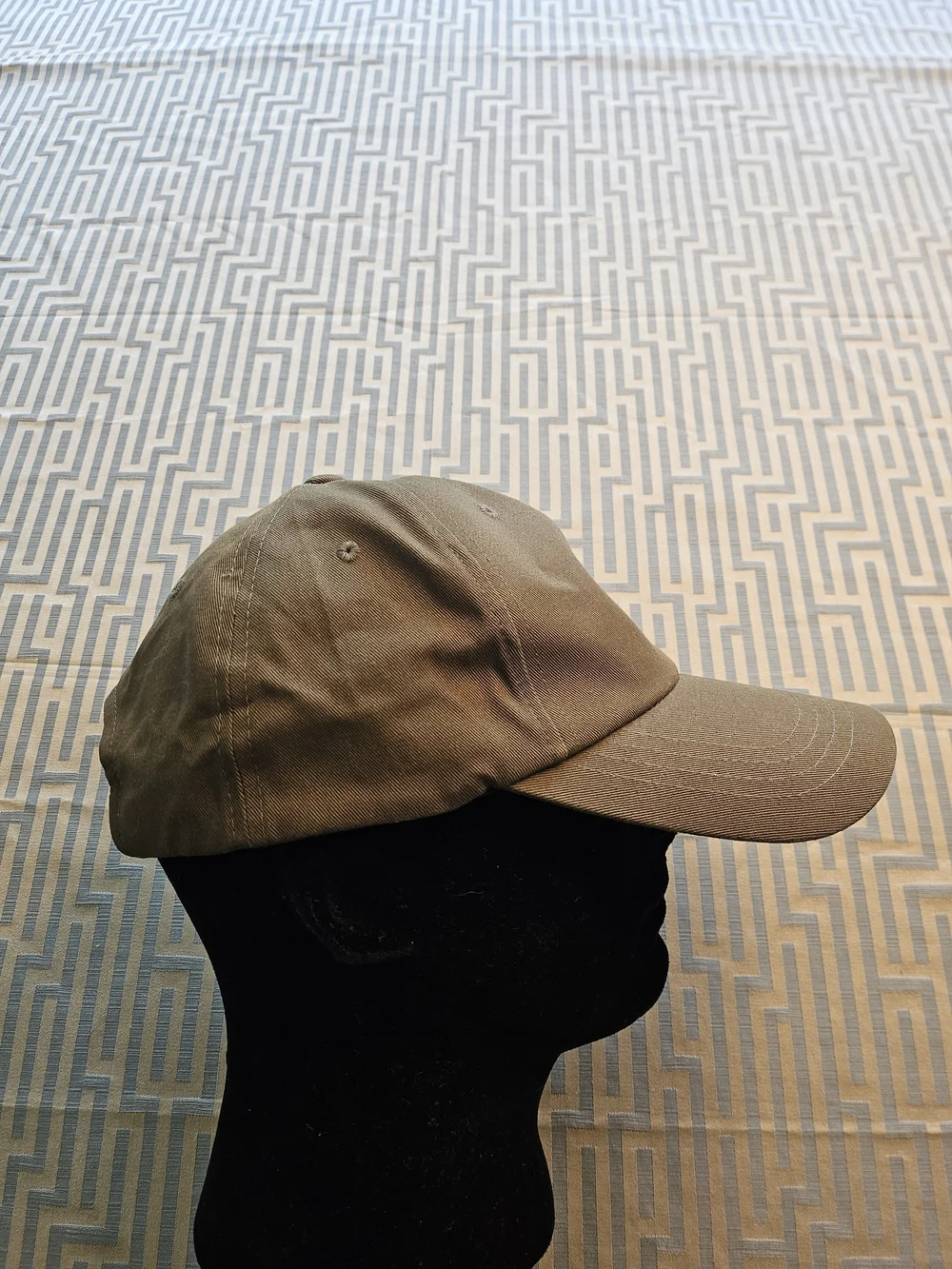 Olive Green Baseball Cap with Korean Flag Patch